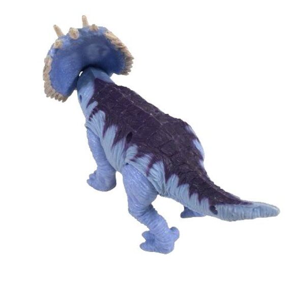 Vintage Pentaceratops Plastic Dinosaurs Figure Blue/Purple with Dark Accents - Picture 6 of 11
